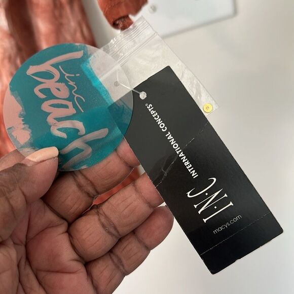 INC BEACH Tye-Dye Sequined Swim Cover-Up XL - Picture 6 of 7